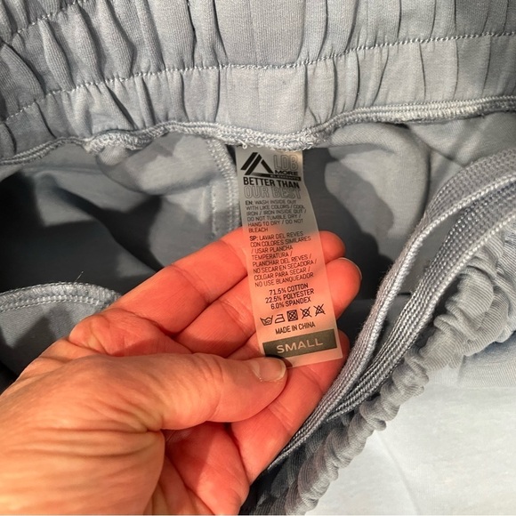 Alphalete Element ELMTS Crop Zip Jacket XS & Jogger Pant SM Women Sky Blue Set - Picture 9 of 13